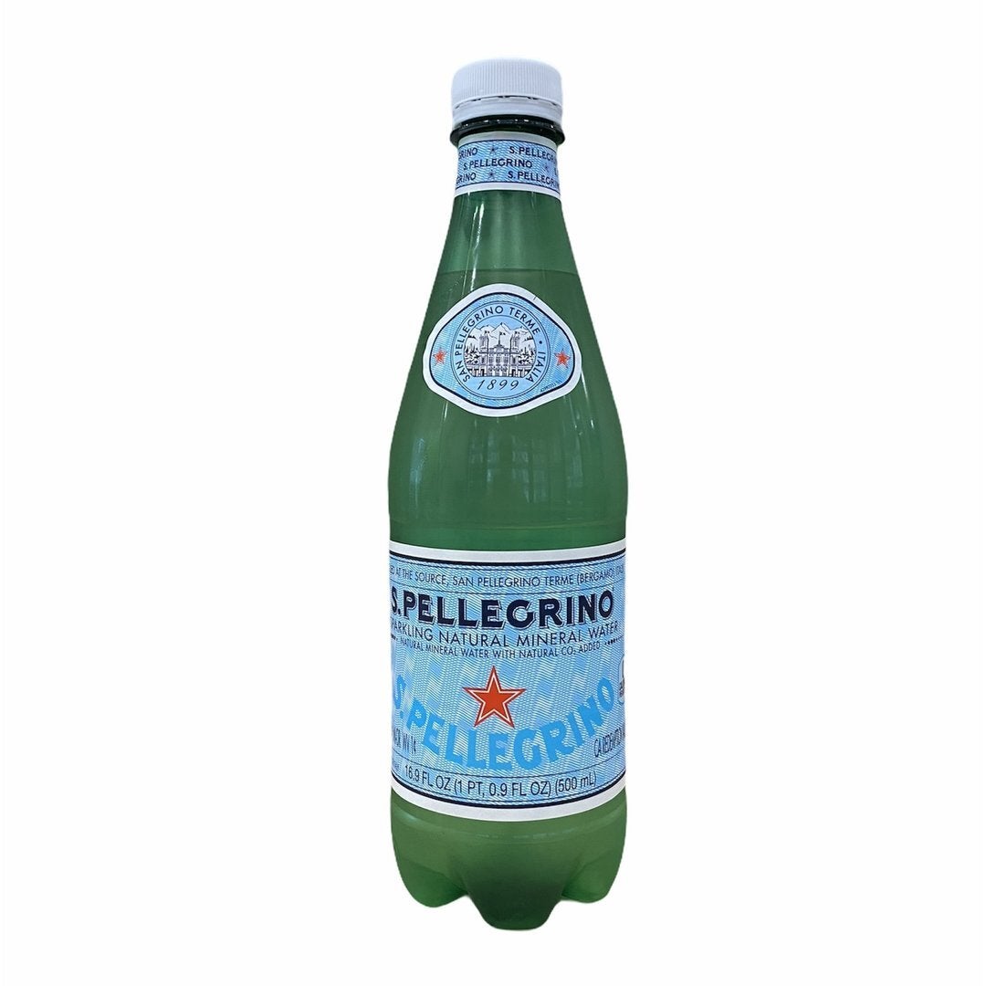 S.Pellegrino Sparkling Natural Mineral Water, Plastic Bottles, 16.9 Fl Oz  (Pack of 12)